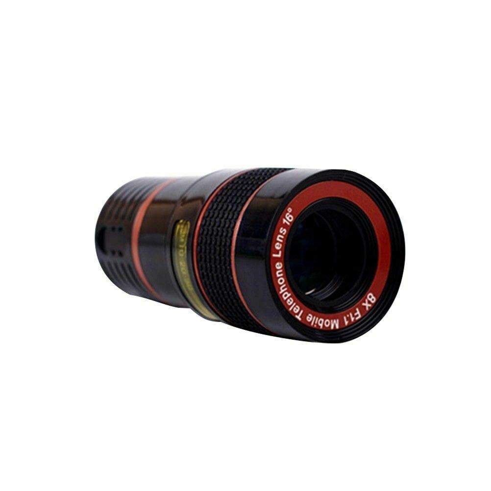 HD 8X Clip On Optical Zoom Telescope Camera Lens For Universal Mobile Cell Phone - Electronic Supreme