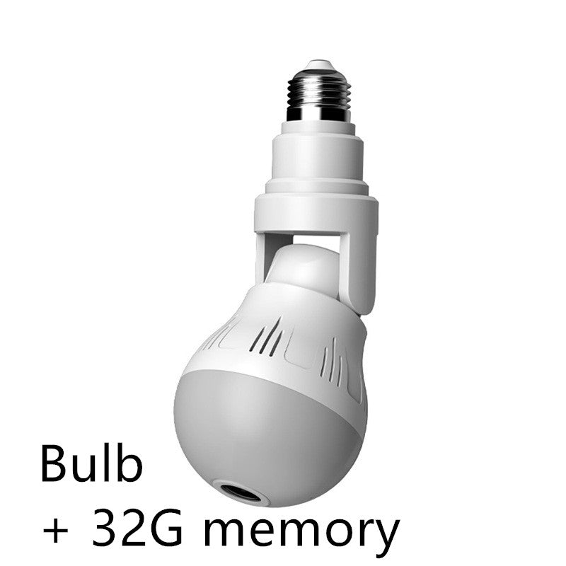 Bulb lamp wifi ip camera 1080p wireless Panoramic 360 fish eye 2mp smart home security lighting cctv surveillance ip cameras - Electronic Supreme