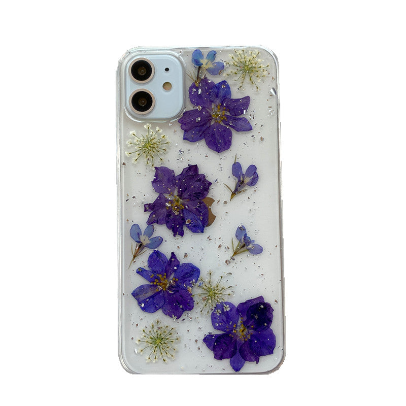 Compatible With , Daisy Phone Case Real Flower Protective Cover - Electronic Supreme