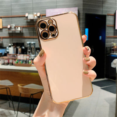 phone accessories Luxury Solid Color Electroplating Mobile Phone Case All-inclusive Creativity