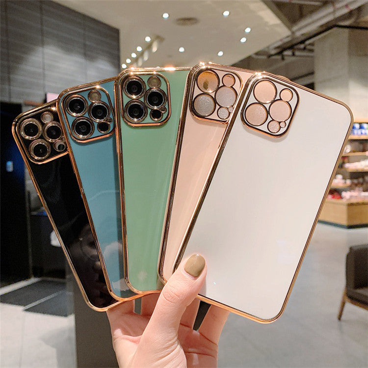 Luxury Solid Color Electroplating Mobile Phone Case All-inclusive Creativity - Electronic Supreme