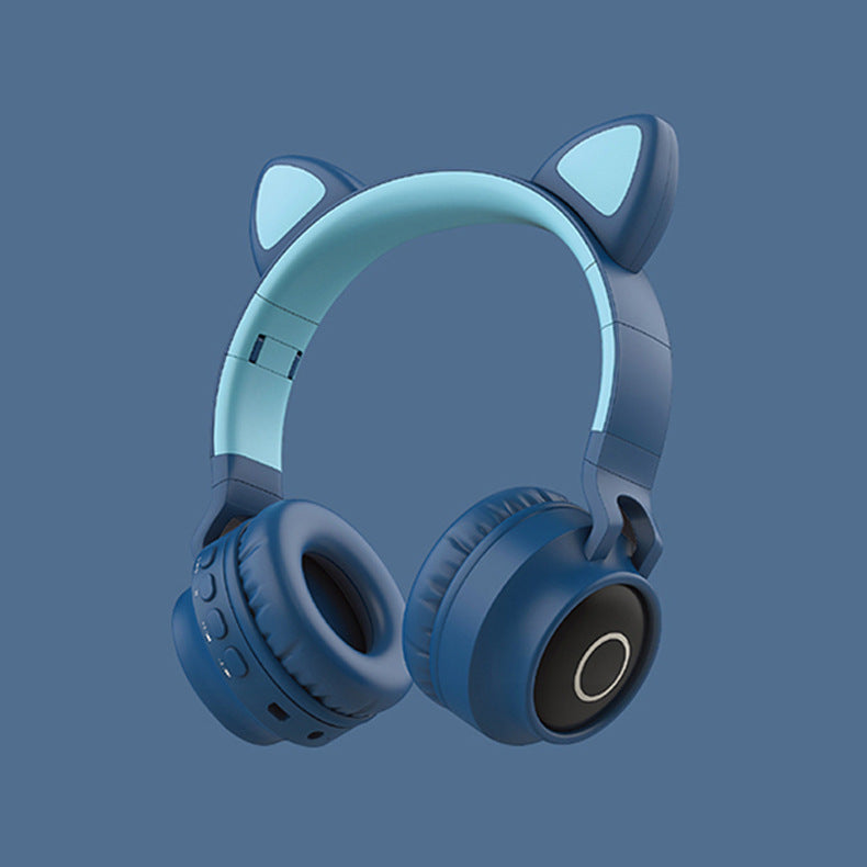 LED Light Cat Ear Headphones Wireless Foldable Headset - Electronic Supreme