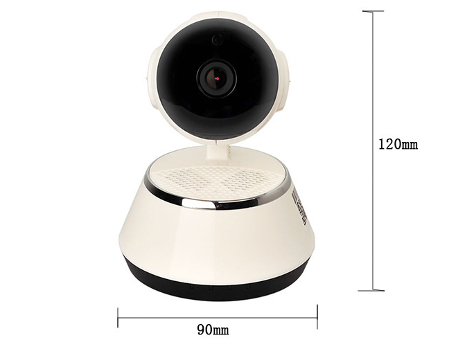 Wireless IP Camera WIFI 720P Home Security Cam Micro SD Slot Support Microphone & P2P Free APP ABS Plastic - Electronic Supreme
