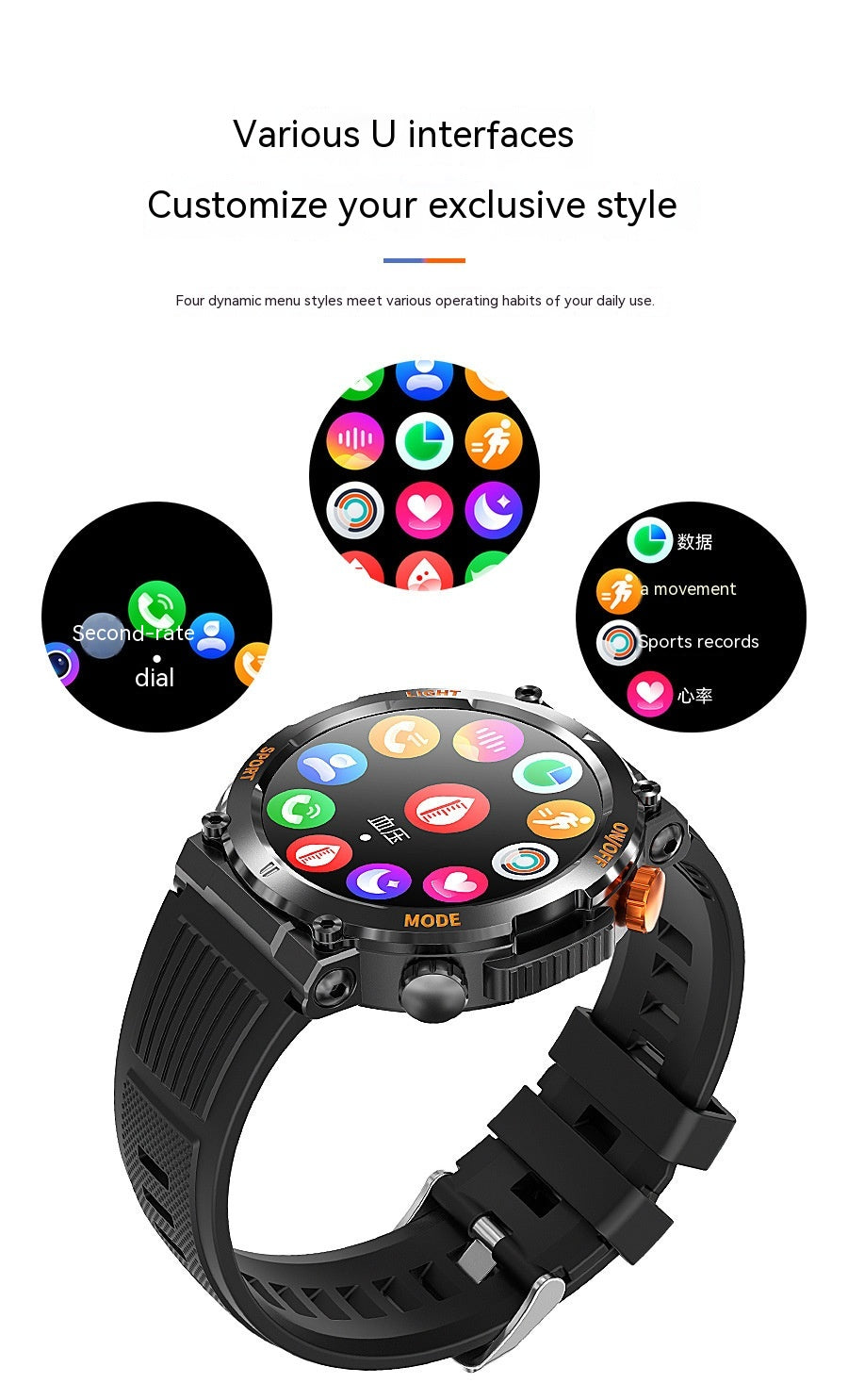 Fashion Personality Sport Smart Watch - Electronic Supreme