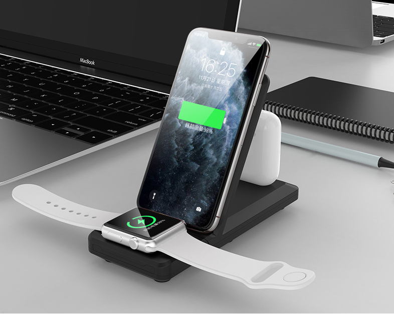 Folding three-in-one multifunctional wireless charger - Electronic Supreme