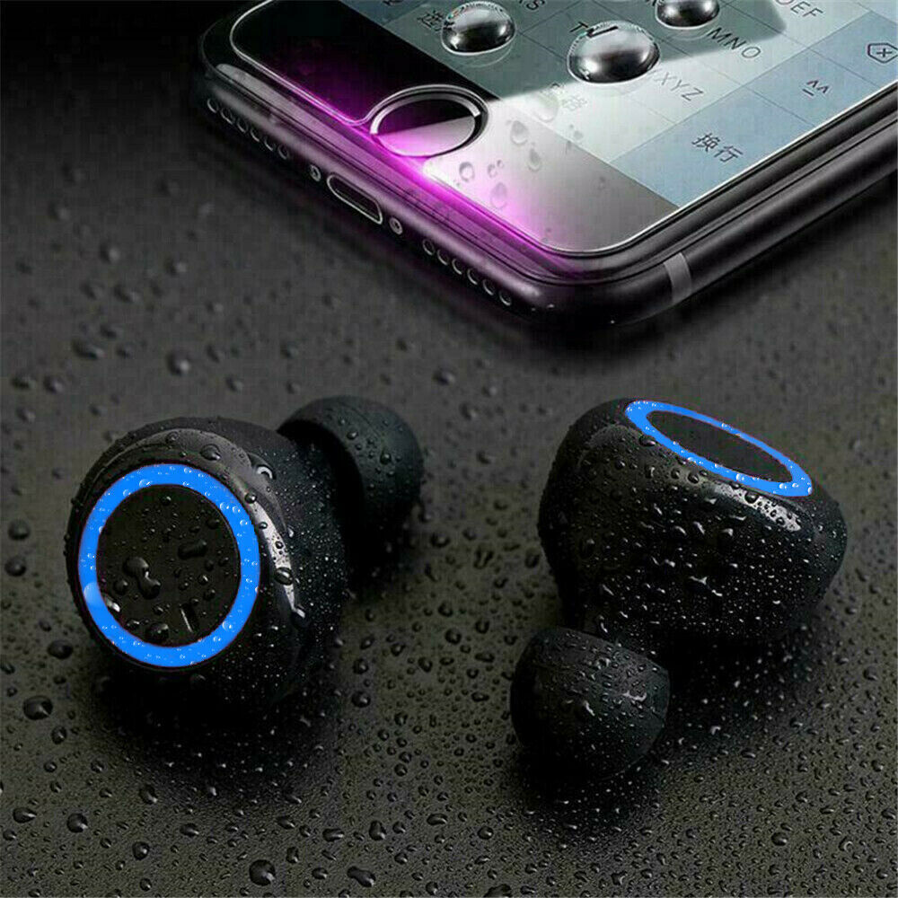 Waterproof Bluetooth 5.0 Wireless Earbuds Headphone Headset Noise Cancelling TWS - Electronic Supreme