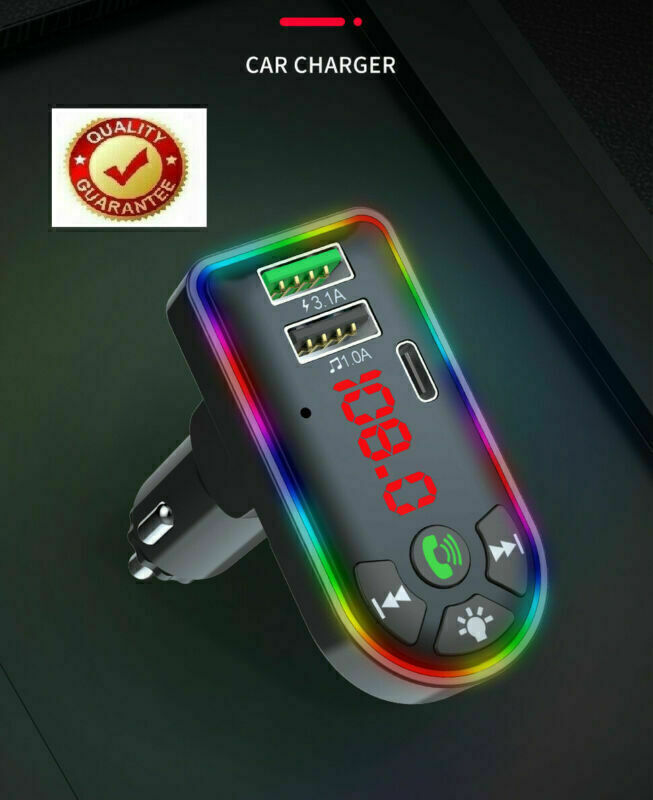 Car Bluetooth 5.0 MP3 Player FM Transmitter Radio 3.1A Fast Charger Adapter Lots - Electronic Supreme