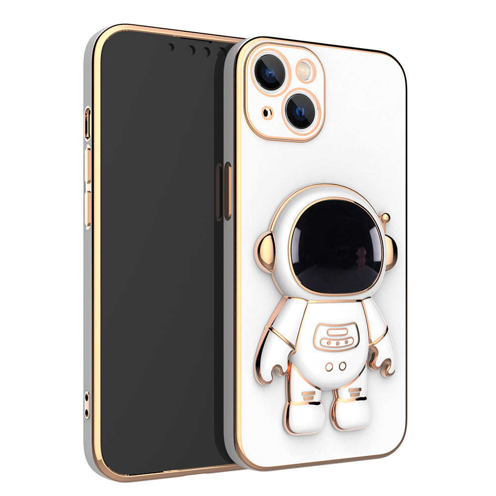 3D Astronaut Phone Case Anti-Drop Electroplating Bracket - Electronic Supreme