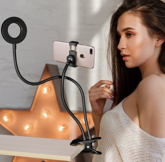 LED Selfie Ring Light for Live Adjustable Makeup Light-8cm Stand - Electronic Supreme