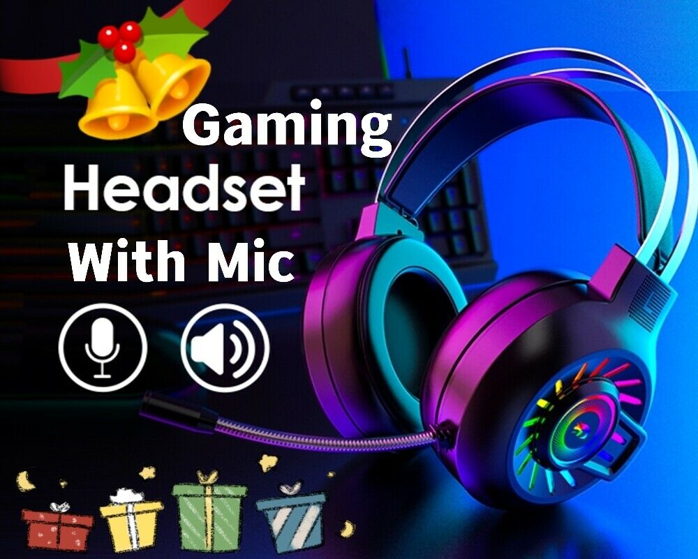 3.5mm Gaming Headset With Mic Headphone For PC Laptop Nintendo PS4 - Electronic Supreme