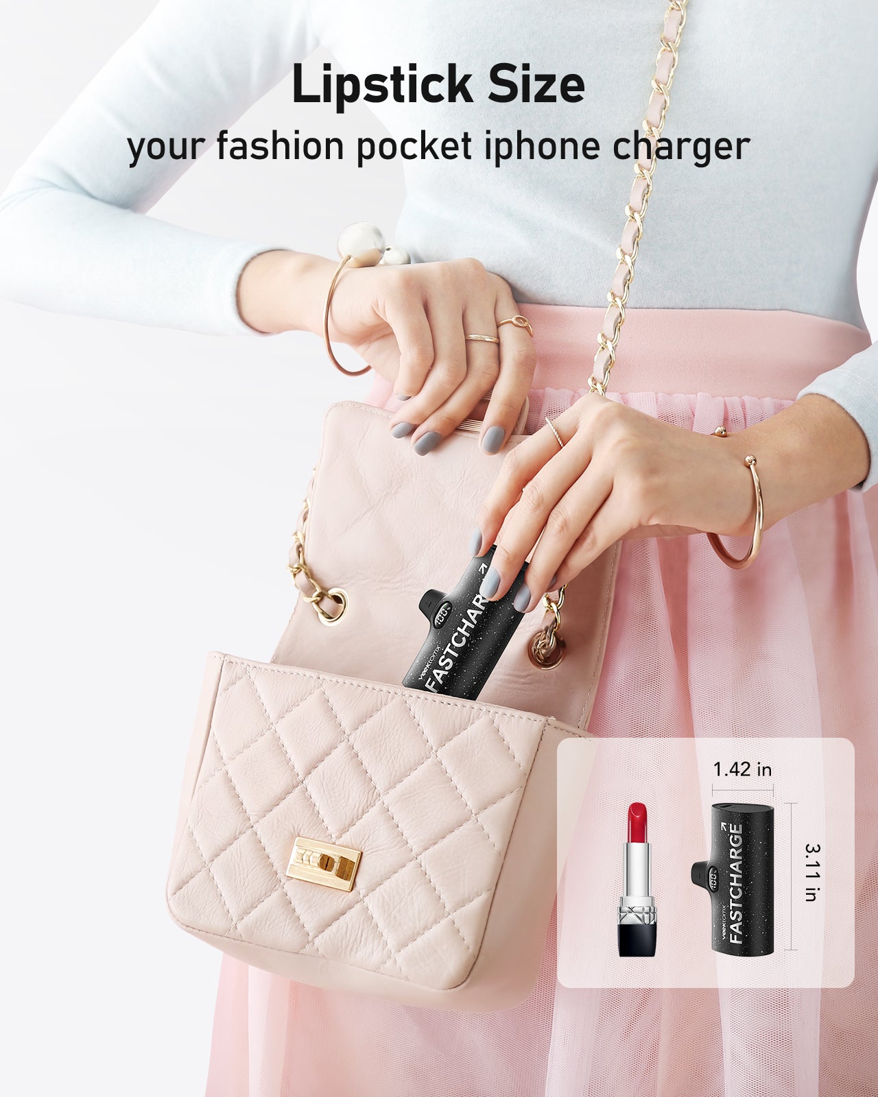 phone accessories Small Portable Charger For Phone Fast Charging Power Bank Mini 5000mAh PD Battery Pack Compatible Travel