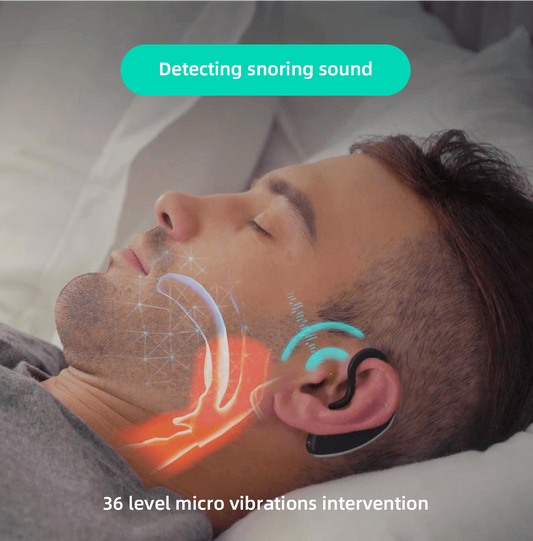 24 Hours Bluetooth Anti-snoring Device Charge Snore Earset Snore Stopper Sleeping Aid Snoring Analyzes Sleep Datas Good Sleep - Electronic Supreme