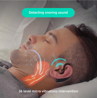 gadgets 24 Hours Bluetooth Anti-snoring Device Charge Snore Earset Snore Stopper Sleeping Aid Snoring Analyzes Sleep Datas Good Sleep