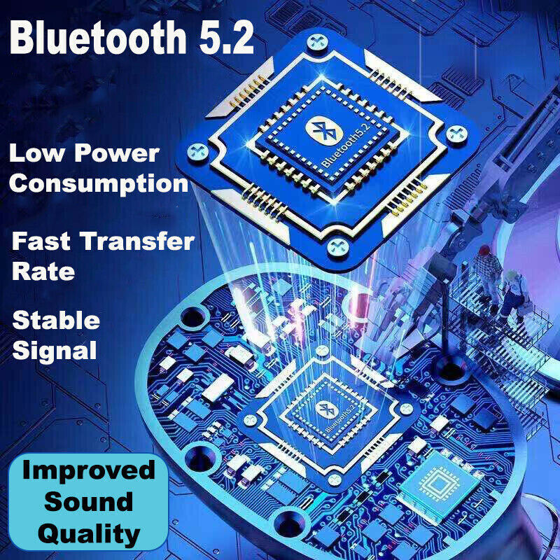 TWS Wireless Earbuds Bluetooth 5.0 Waterproof Headset Headphones Bluetooth Earphones Sport Waterproof Headset - Electronic Supreme