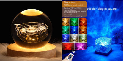 New Colorful Water Ripple Nightlight/